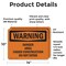 Signmission Danger Area Under Construction Do Not Enter OSHA Warning Sign, Vinyl Decal, 14in W x 10in L, 2PK OS-2PACK-WS-D-1014-L-12034 - alternate 5